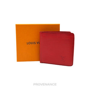 Louis Vuitton Red Epi Leather Marco Bi-fold Wallet